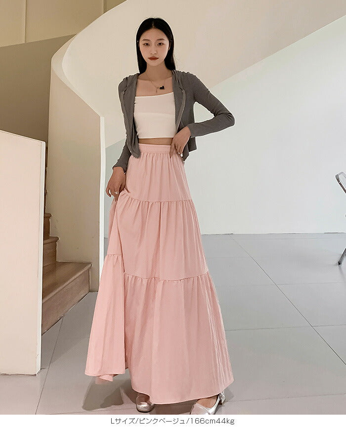 Aラインハイウエストフレアスカート