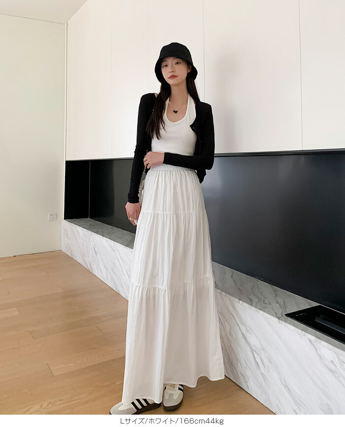 Aラインハイウエストフレアスカート