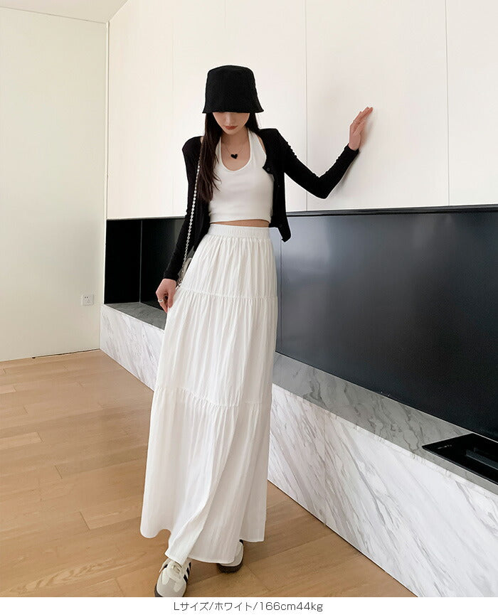 Aラインハイウエストフレアスカート