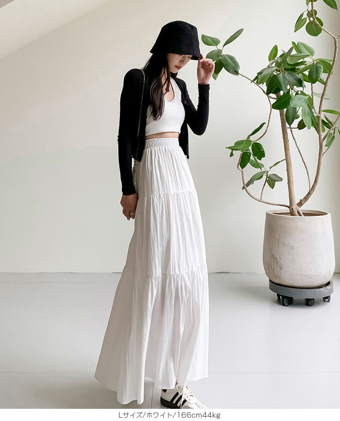 Aラインハイウエストフレアスカート