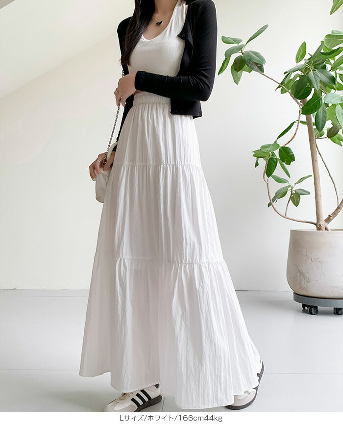 Aラインハイウエストフレアスカート