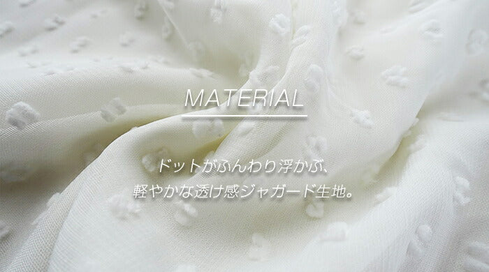 ドットシアーブラウス