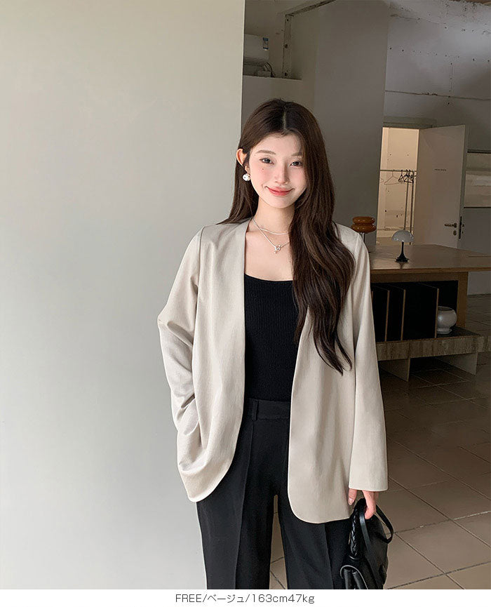 ノーカラージャケット