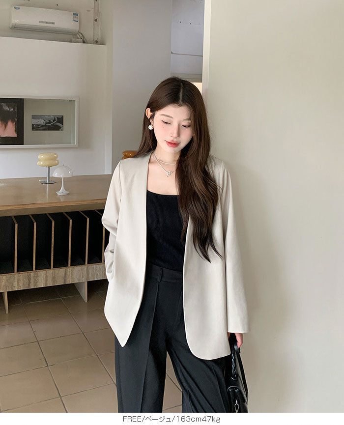 ノーカラージャケット