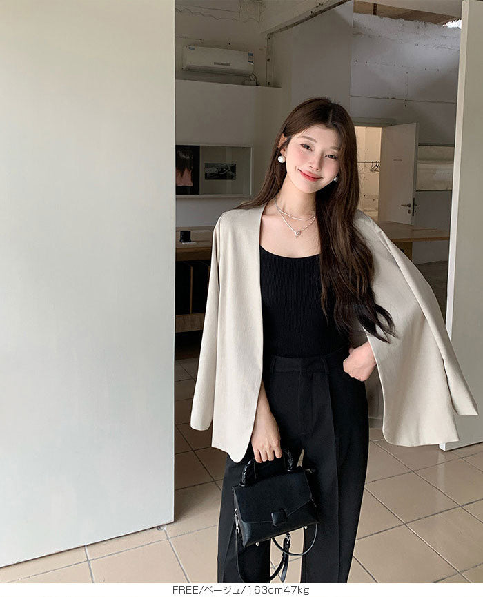 ノーカラージャケット