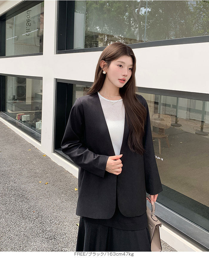 ノーカラージャケット