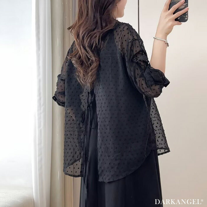 シアードットバックスリットシャツ