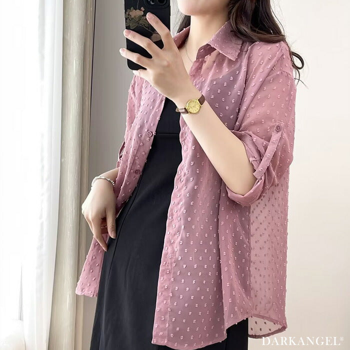 シアードットバックスリットシャツ