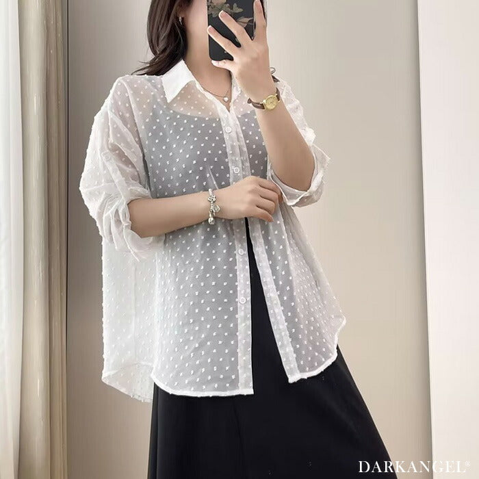 シアードットバックスリットシャツ