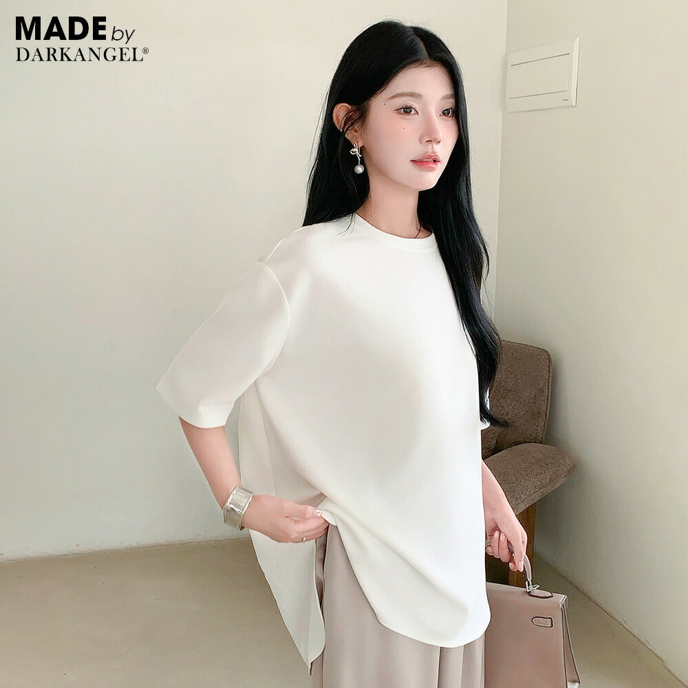 ラウンドヘムトップス