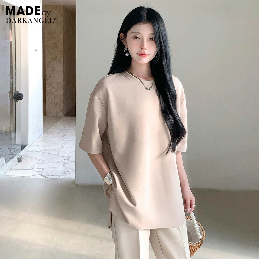 ラウンドヘムトップス