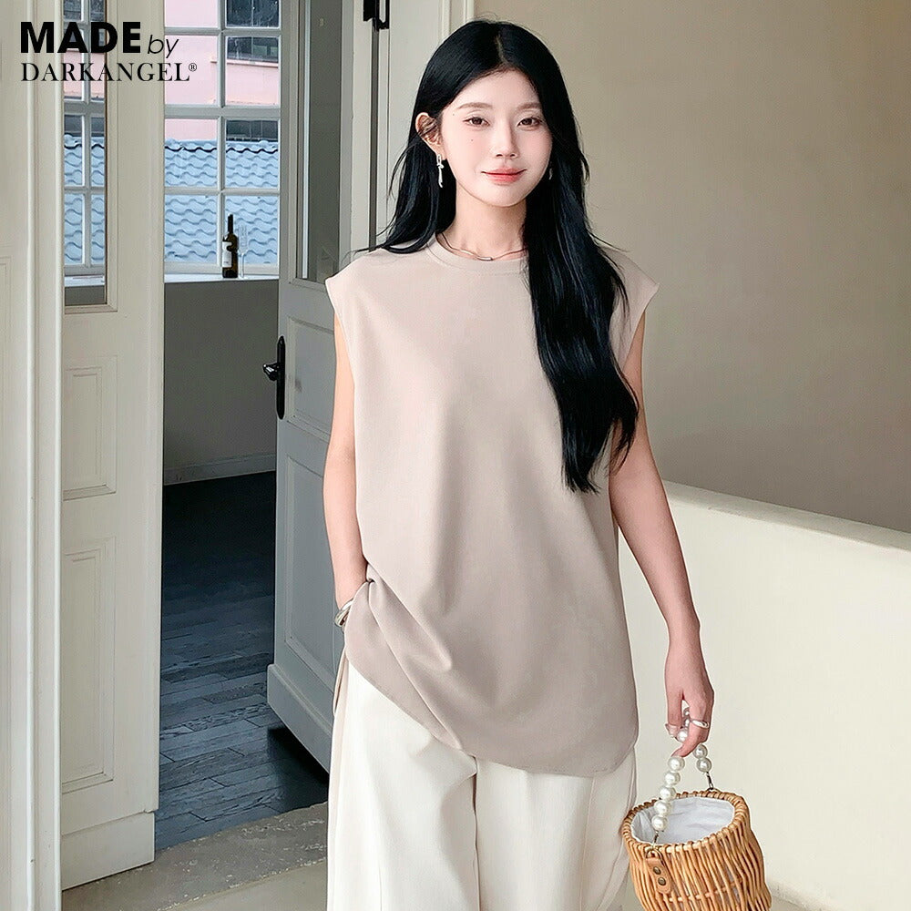 ラウンドヘムトップス