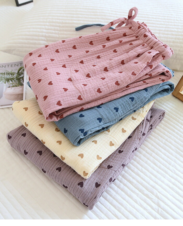 04color | 綿100% | 3柄ルームパンツ