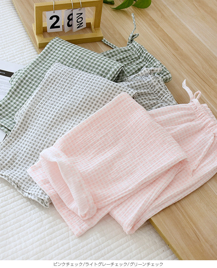 04color | 綿100% | 3柄ルームパンツ