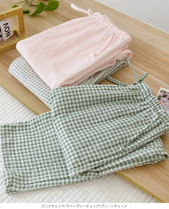 04color | 綿100% | 3柄ルームパンツ