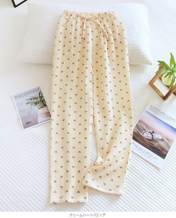 04color | 綿100% | 3柄ルームパンツ