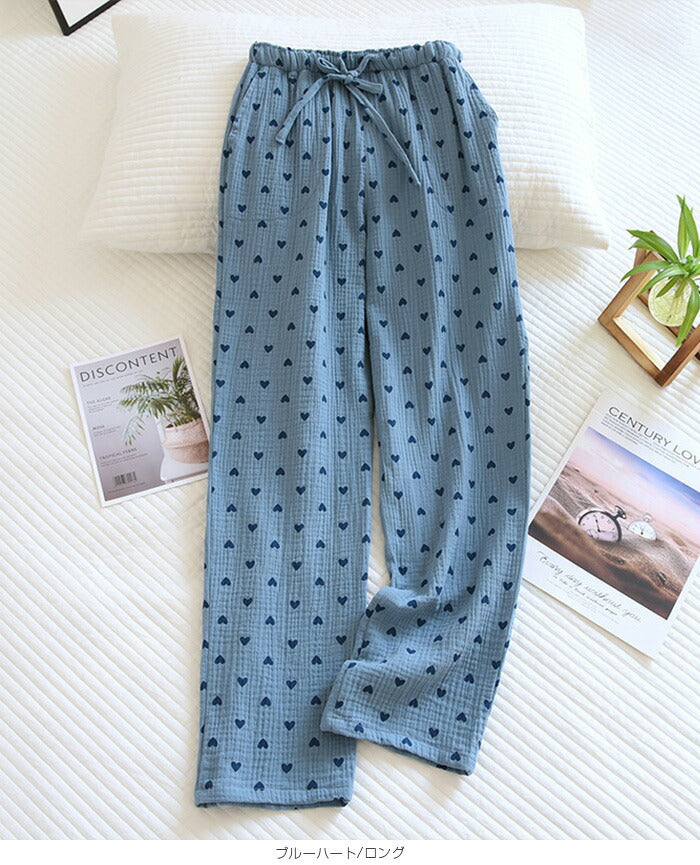 04color | 綿100% | 3柄ルームパンツ