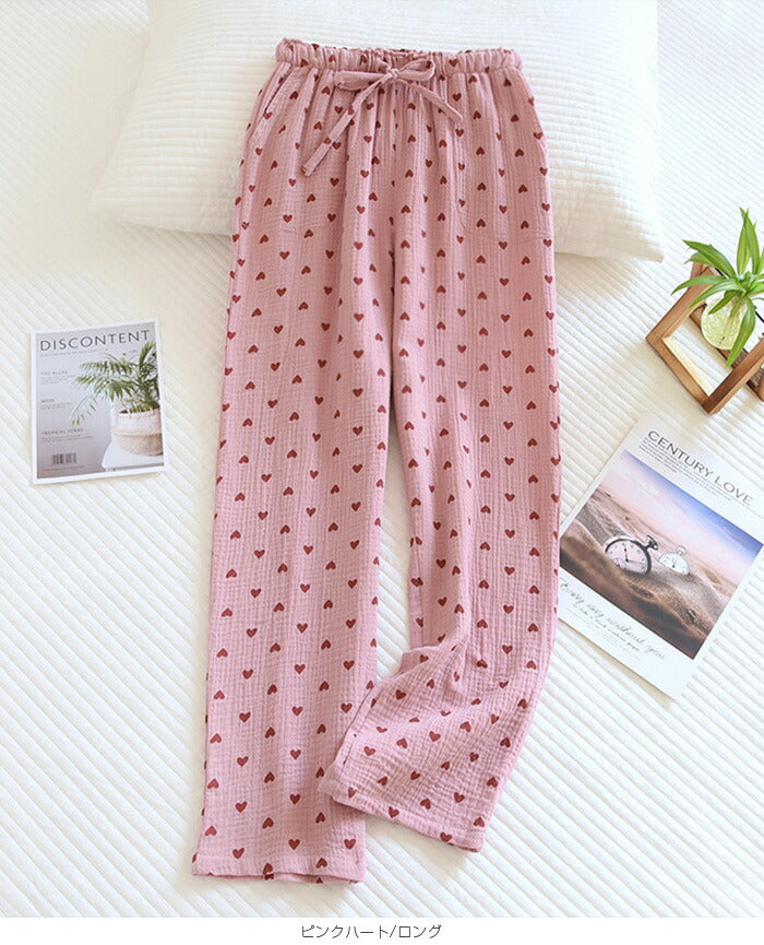 04color | 綿100% | 3柄ルームパンツ