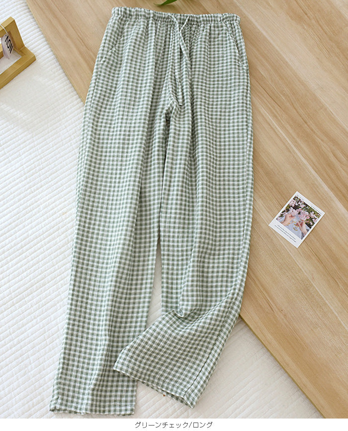 04color | 綿100% | 3柄ルームパンツ