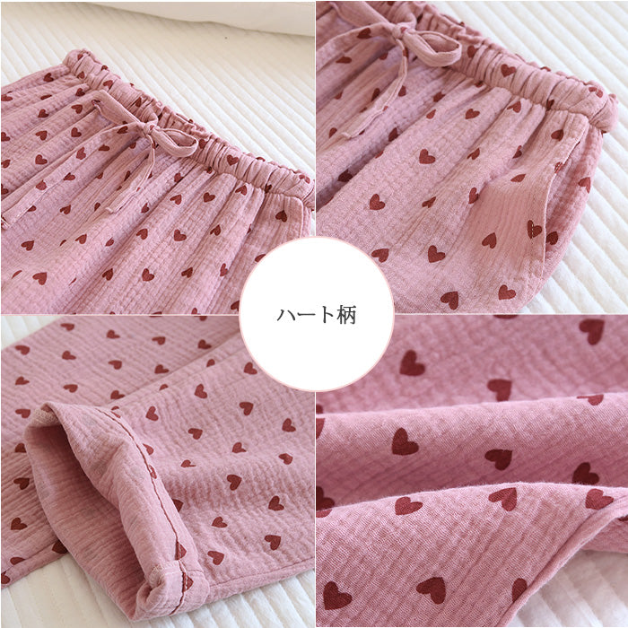 04color | 綿100% | 3柄ルームパンツ