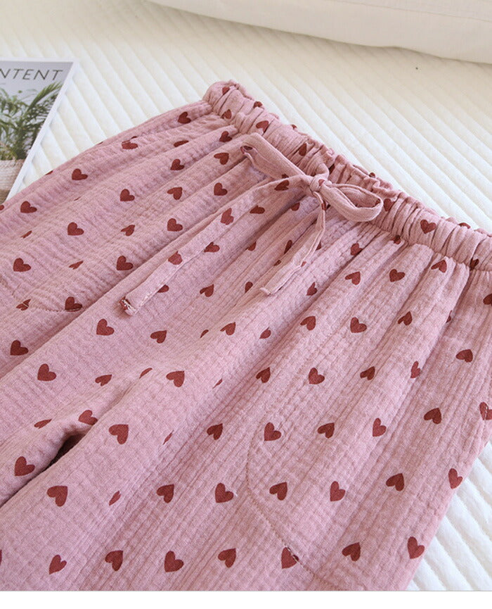 04color | 綿100% | 3柄ルームパンツ