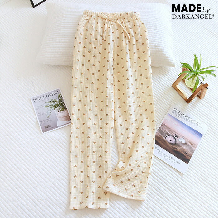 04color | 綿100% | 3柄ルームパンツ