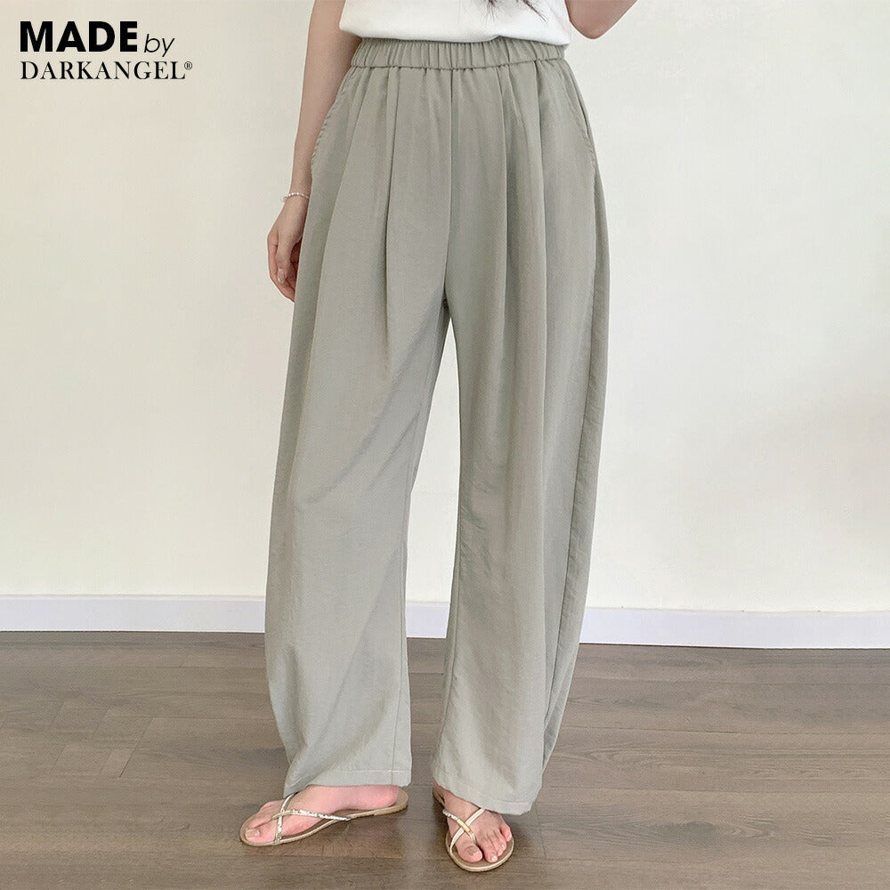 コットンリネンカーブパンツ