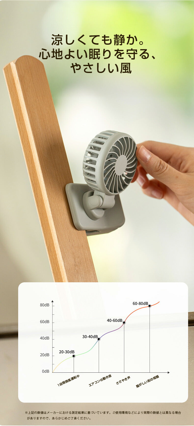 2WAYクリップ式ミニ扇風機