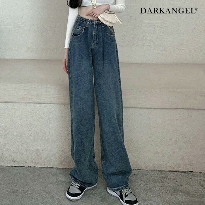 ウエストホックデニム