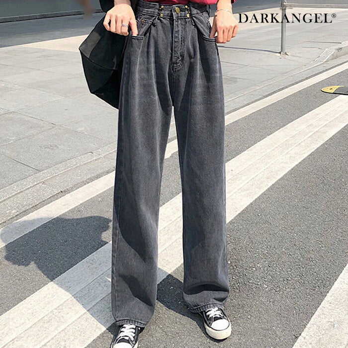 ウエストホックデニム