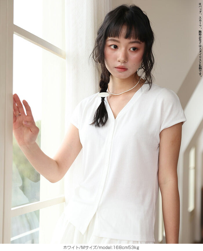 バイカラークルーネックTシャツ