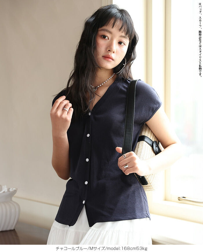 バイカラークルーネックTシャツ