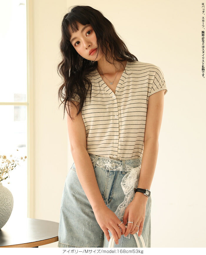 バイカラークルーネックTシャツ