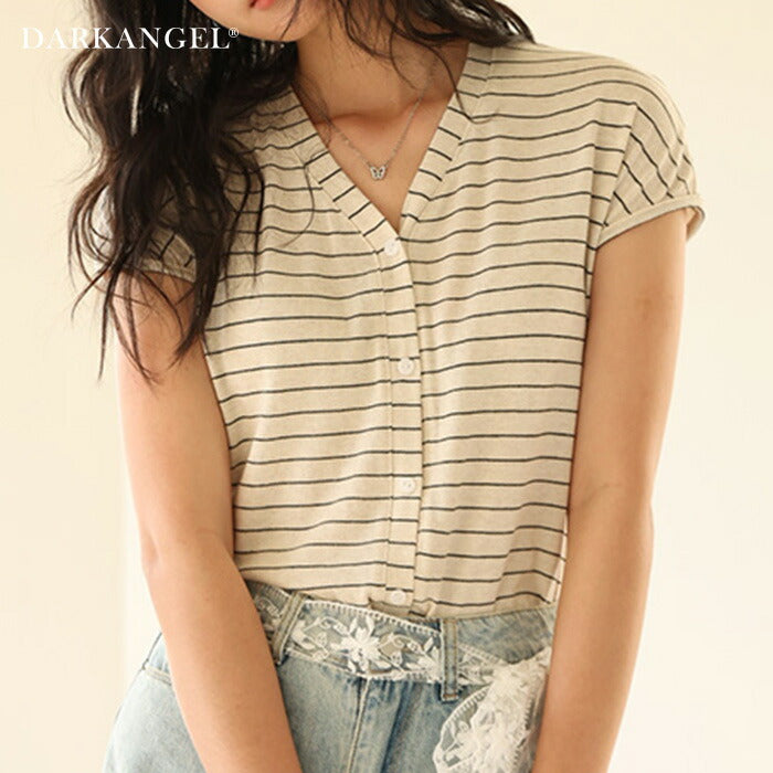 バイカラークルーネックTシャツ