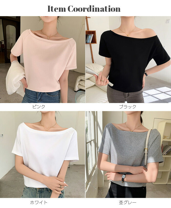 2WAYネックTシャツ