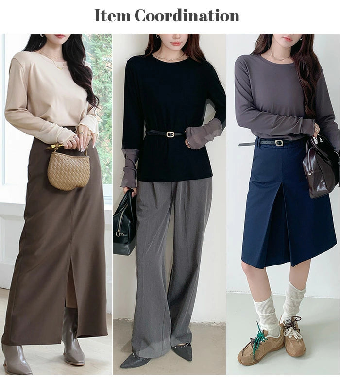 シアーカフスカットソー