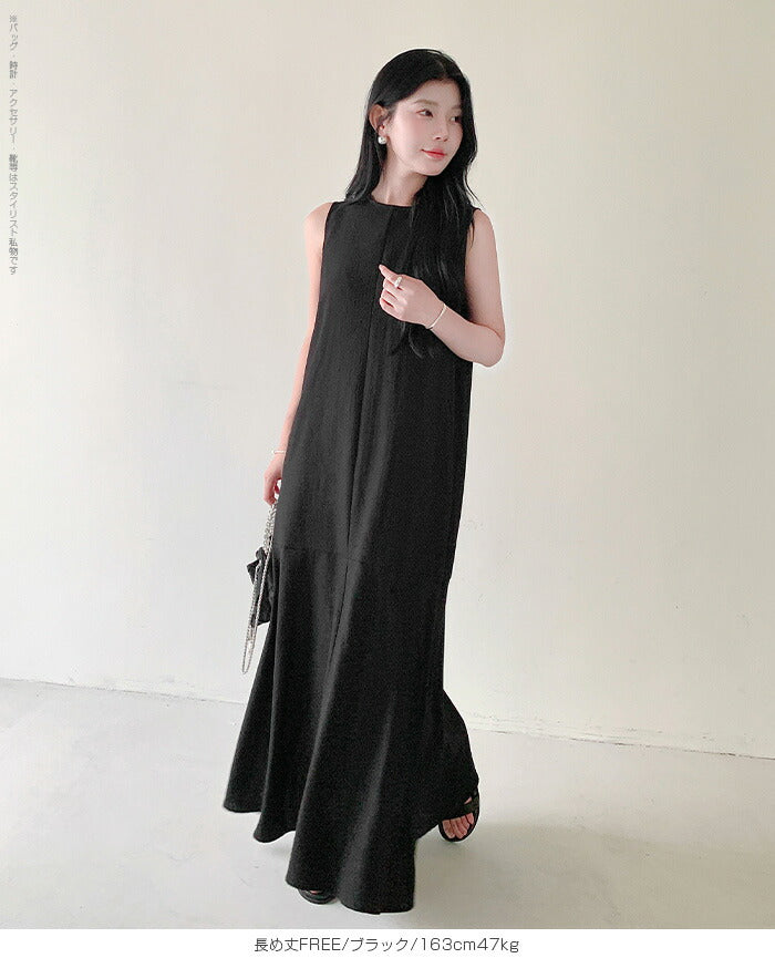 2WAYレース襟付きフレアワンピース