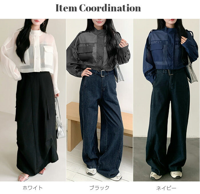 シアーショートブルゾン