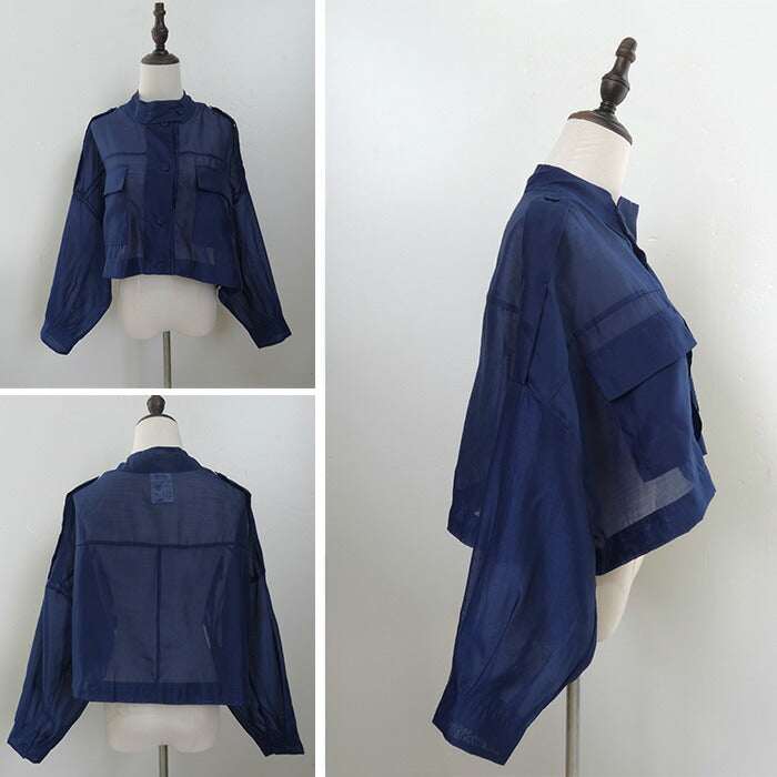 シアーショートブルゾン