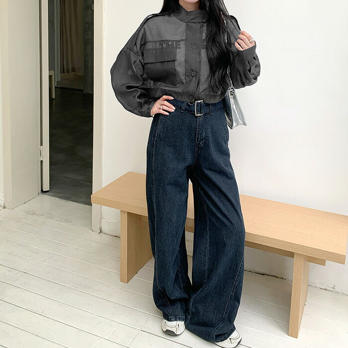 シアーショートブルゾン