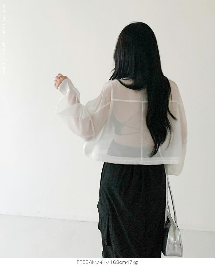 シアーショートブルゾン