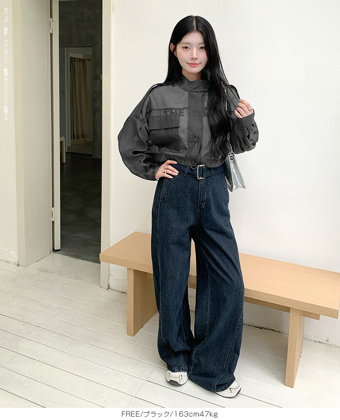 シアーショートブルゾン