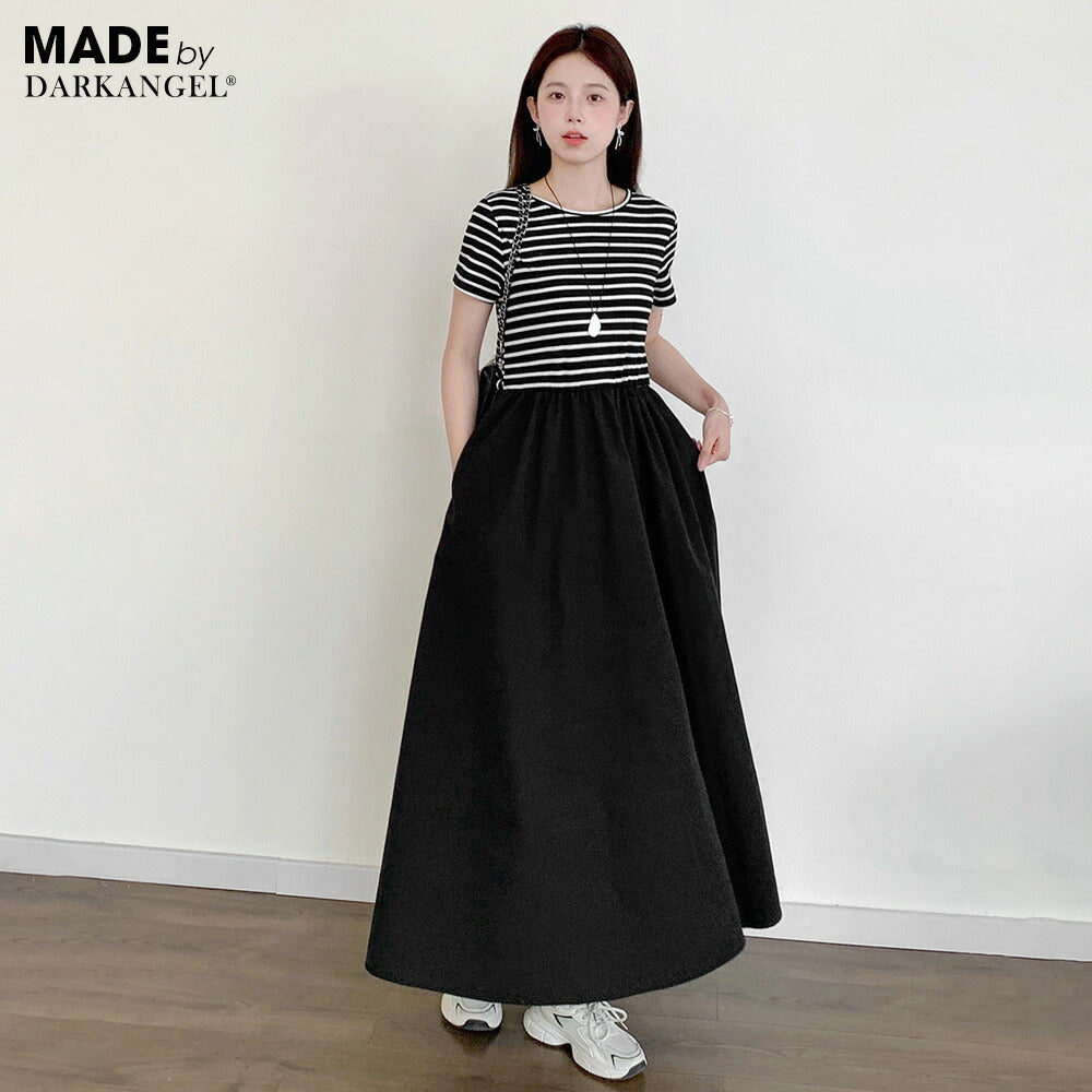 撥水加工ドッキングワンピース