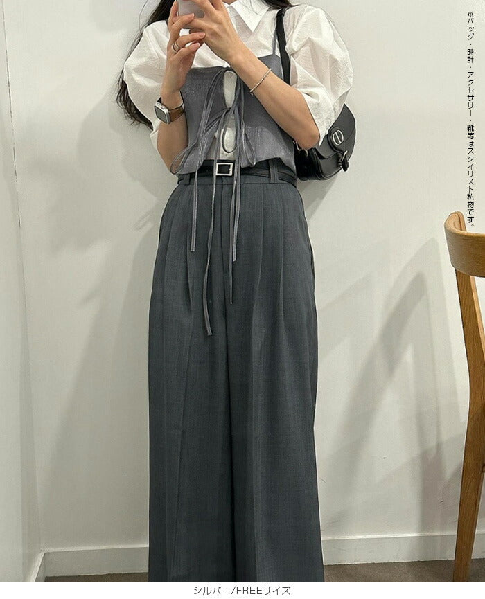 サテンリボンビスチェ