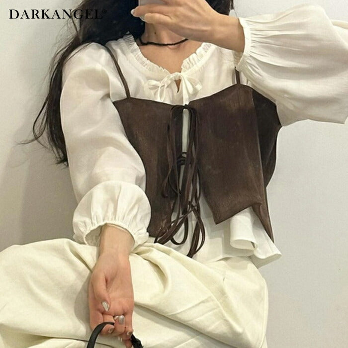 サテンリボンビスチェ