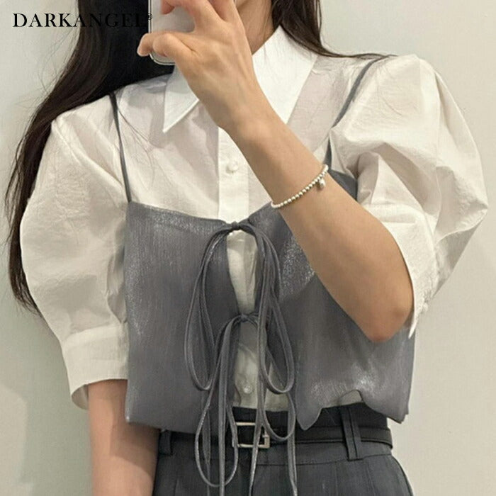 サテンリボンビスチェ