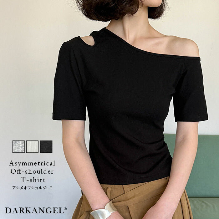 アシメオフショルダーT