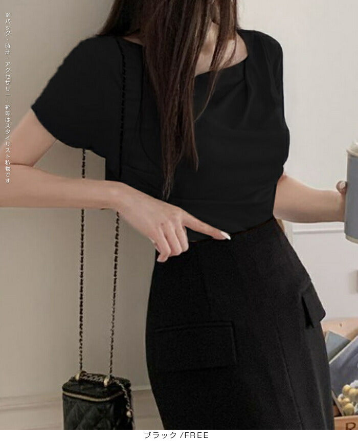 ドレープ半袖Tシャツ