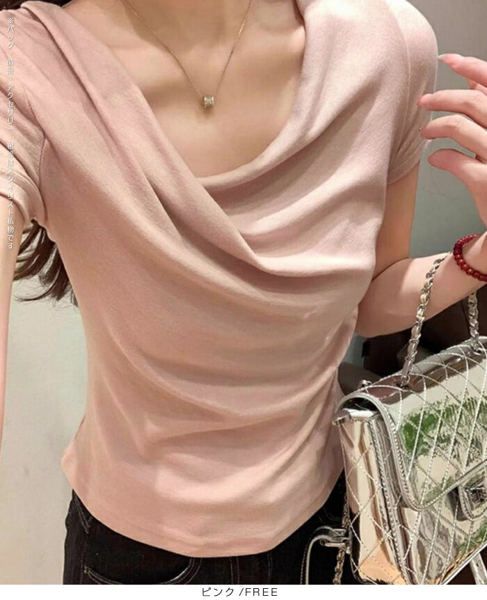 ドレープ半袖Tシャツ
