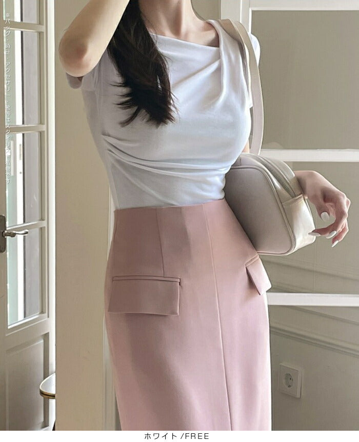 ドレープ半袖Tシャツ